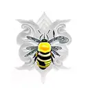 bumble bee tattoo design idea