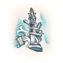 chess piece tattoo design idea