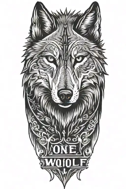 one wolf, tattoo eyes name date tattoo design idea