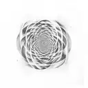 Galaxy, Fibonacci spirale tattoo design idea