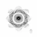 Galaxy, Fibonacci spirale tattoo design idea