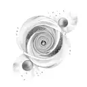 Galaxy, Fibonacci spirale tattoo design idea