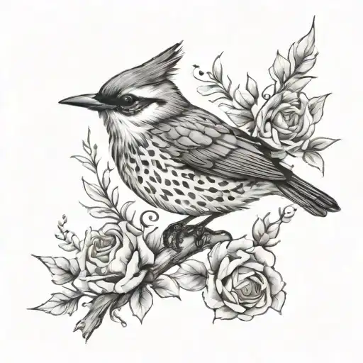 Lark tattoo design idea