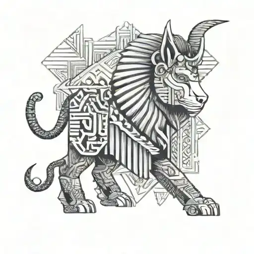 lamassu tattoo design idea