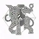 lamassu tattoo design idea