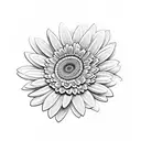 multiple gerbera flowers tattoo design idea