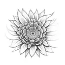 multiple gerbera flowers tattoo design idea