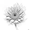 gerberas bouquet  tattoo design idea