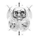 time and death, honor, loyalty, family tattoo design idea