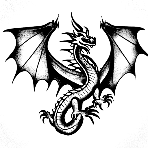 Dragon tattoo design idea