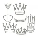 1979 and 1980 with a Queen crown and a King crown tattoo design idea