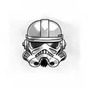 Bart Simpson storm trooper suit tattoo design idea