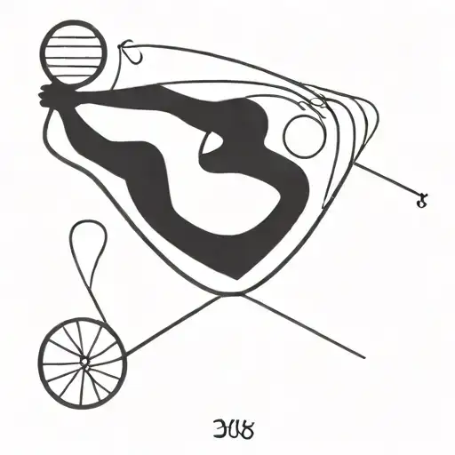 a olimpic symbol with balls intead rings , baseball basket volleyball tenis    tattoo design idea