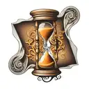 Hourglass tattoo design idea