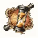 Hourglass tattoo design idea