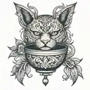 bowl tattoo design idea
