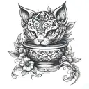 bowl tattoo design idea