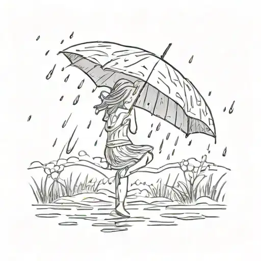 Life isn’t about waiting for the storm to pass it’s about learning to dance in the rain  tattoo design idea