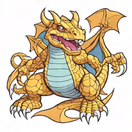 dragonite tattoo design idea