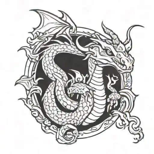 dragonite tattoo design idea