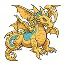 dragonite tattoo design idea