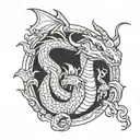 dragonite tattoo design idea