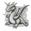 dragonite tattoo design idea