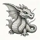 dragonite tattoo design idea