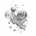 stuttering tattoo design idea