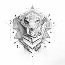 stuttering  tattoo design idea