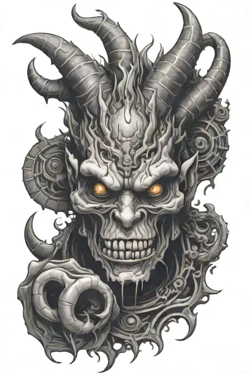 Monster tattoo design idea