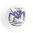 Disc golf Basket with praying mantis tattoo design idea