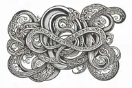 infinity loop  tattoo design idea