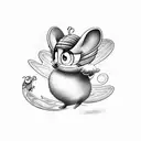 tweety, Bee, Piglet, Munkey tattoo design idea