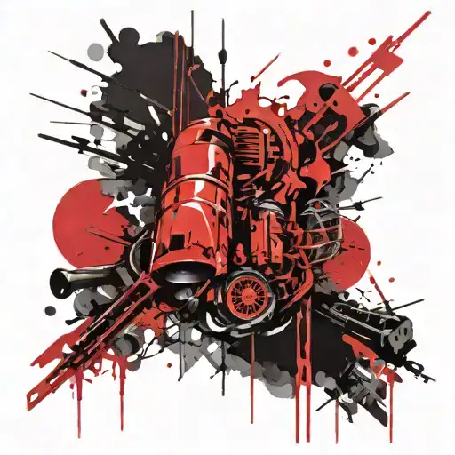 Blackout tattoo design idea