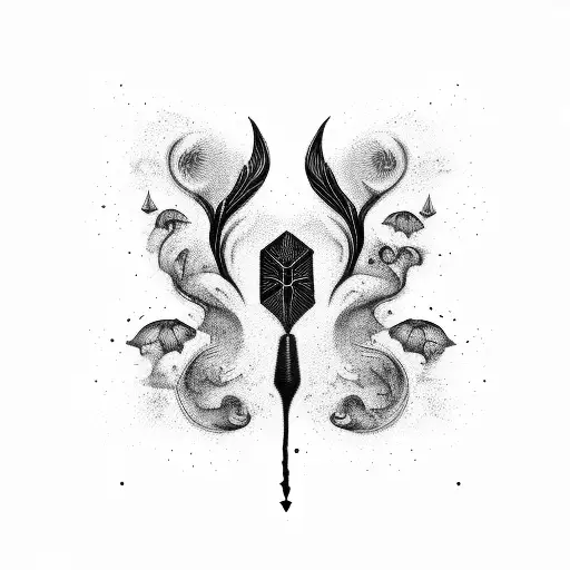 liquid sunshine tattoo design idea