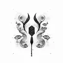 liquid sunshine tattoo design idea