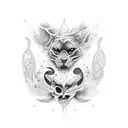 liquid sunshine tattoo design idea