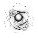 liquid sunshine tattoo design idea