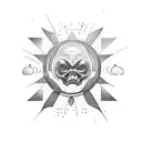 sunshine tattoo design idea