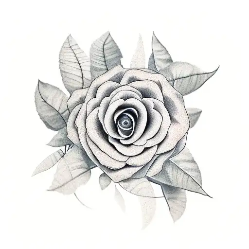 dague, astre, fleur d'eucalyptus,  tattoo design idea