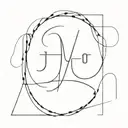 overlapping letters j o n t e a tattoo design idea
