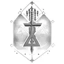 menorah with a soldier  tattoo design idea