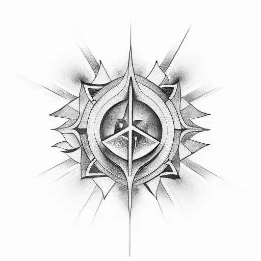 444 spiritual tattoo design idea