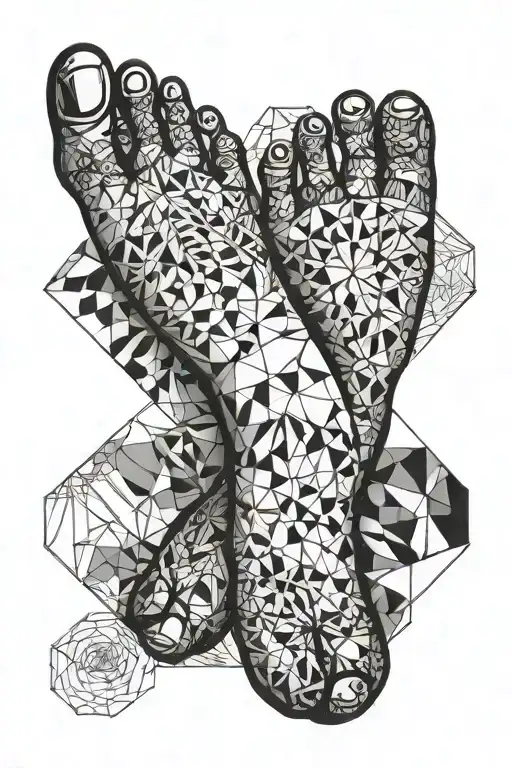 baby feet steps   tattoo design idea