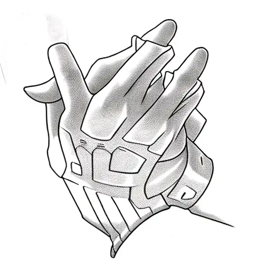 Edward Elric from fullmetal alchemist automail hand tattoo design idea