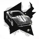 ferrari testarossa tattoo design idea