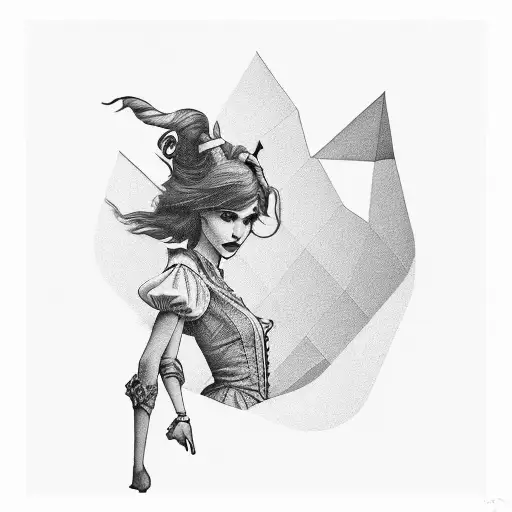 Word "Wonderland" with a minimalist back-ground inspired by Alice in Wonderland  tattoo design idea