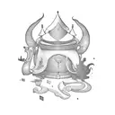 Word "Wonderland" with a minimalist back-ground inspired by Alice in Wonderland  tattoo design idea