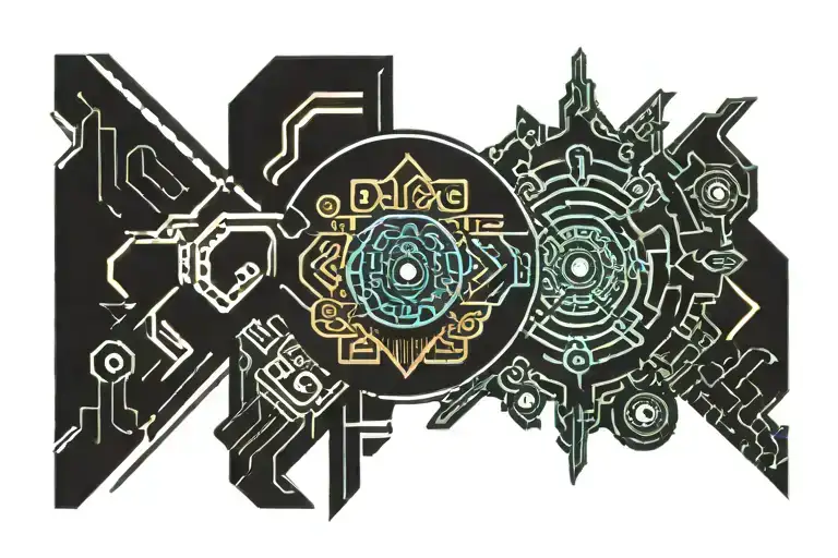 Aztec tattoo design idea